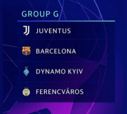 Hasil Liga Champions Grup G