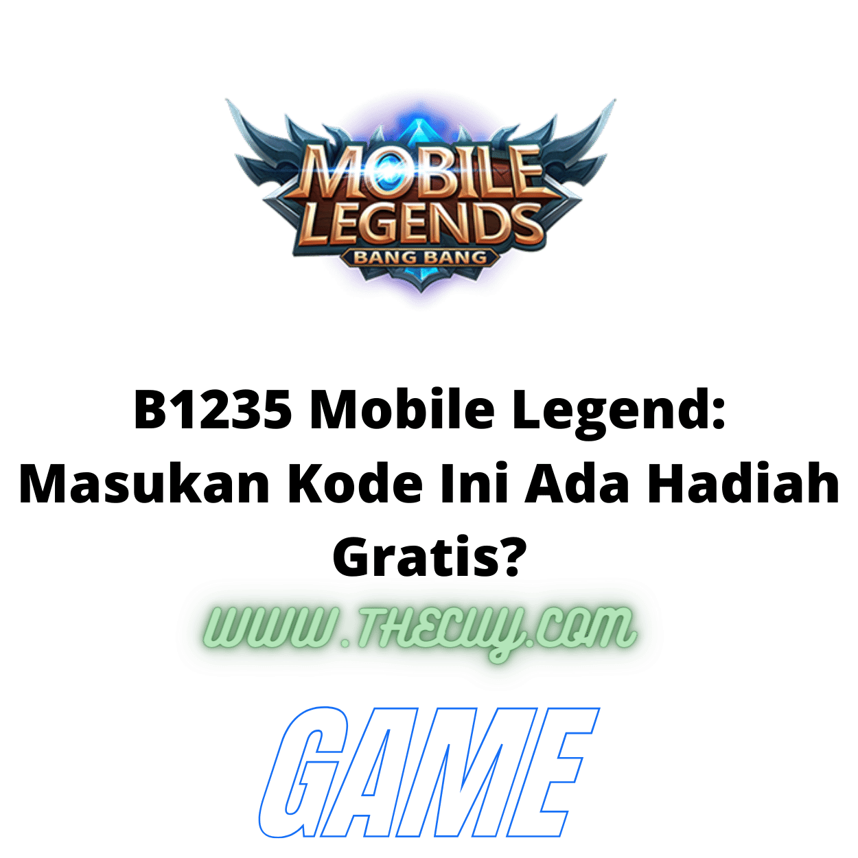B1235 Mobile Legend: Masukan Kode Ini Ada Hadiah Gratis?