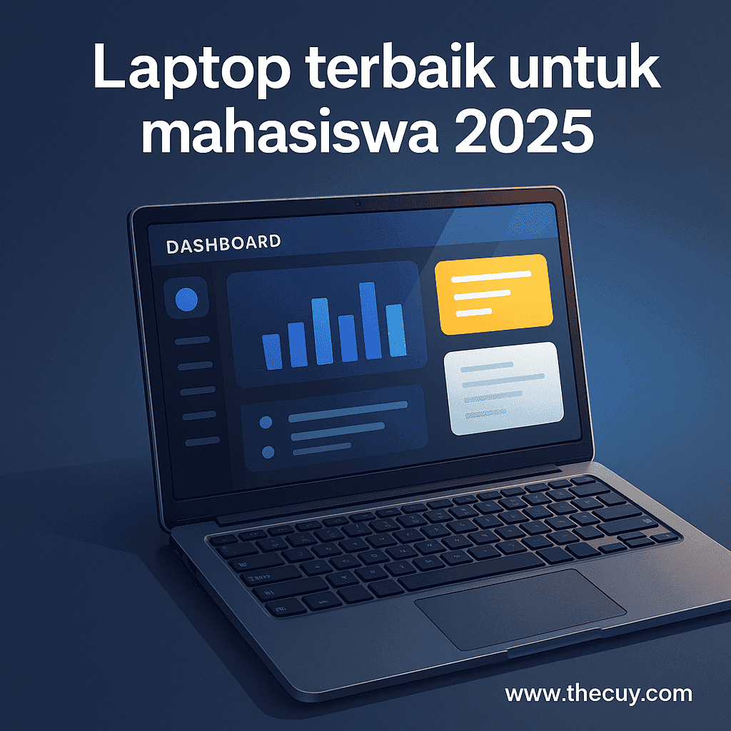 Laptop terbaik untuk mahasiswa 2025 dengan desain modern dan performa tinggi