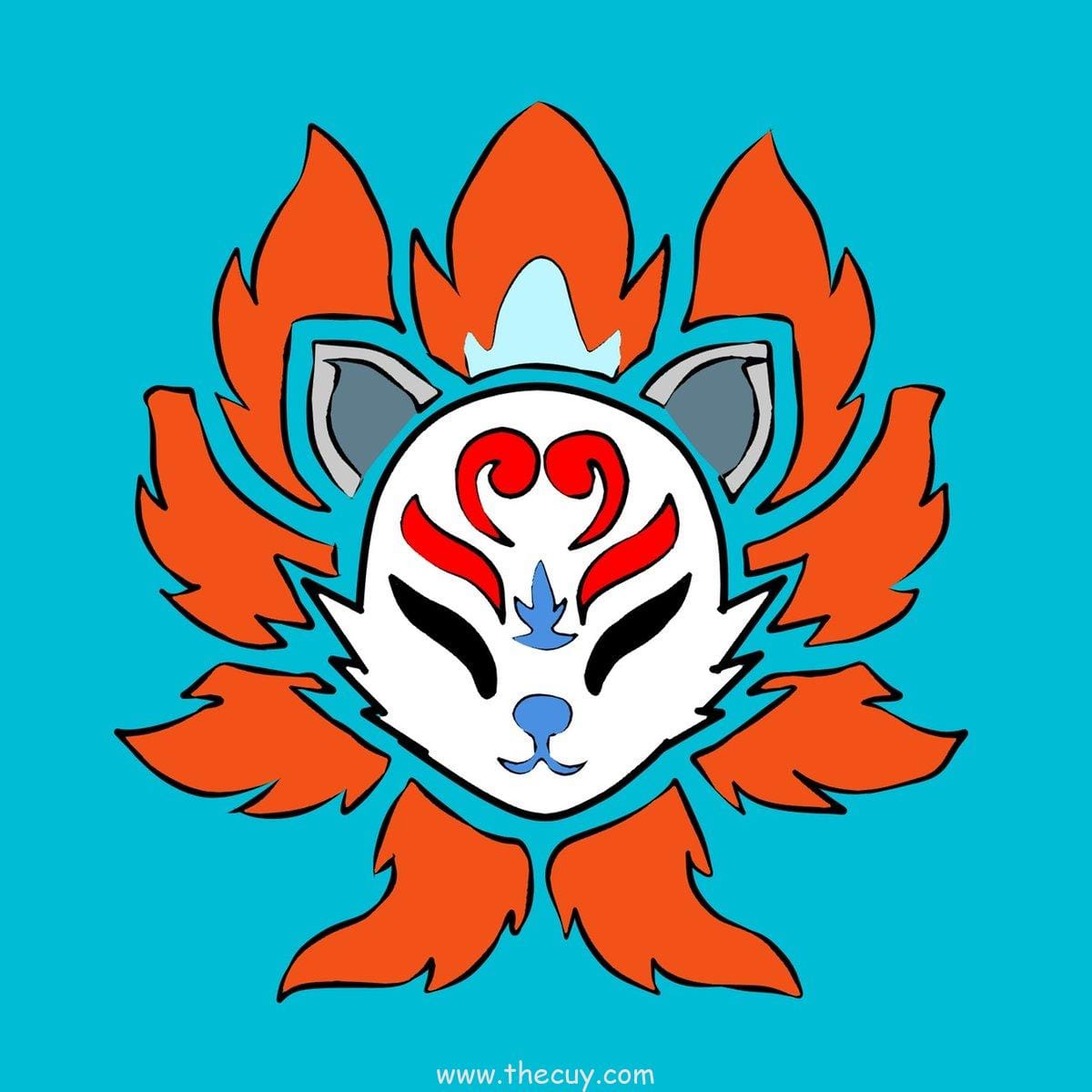 Maskot Nine-Tails yang Berubah Desain