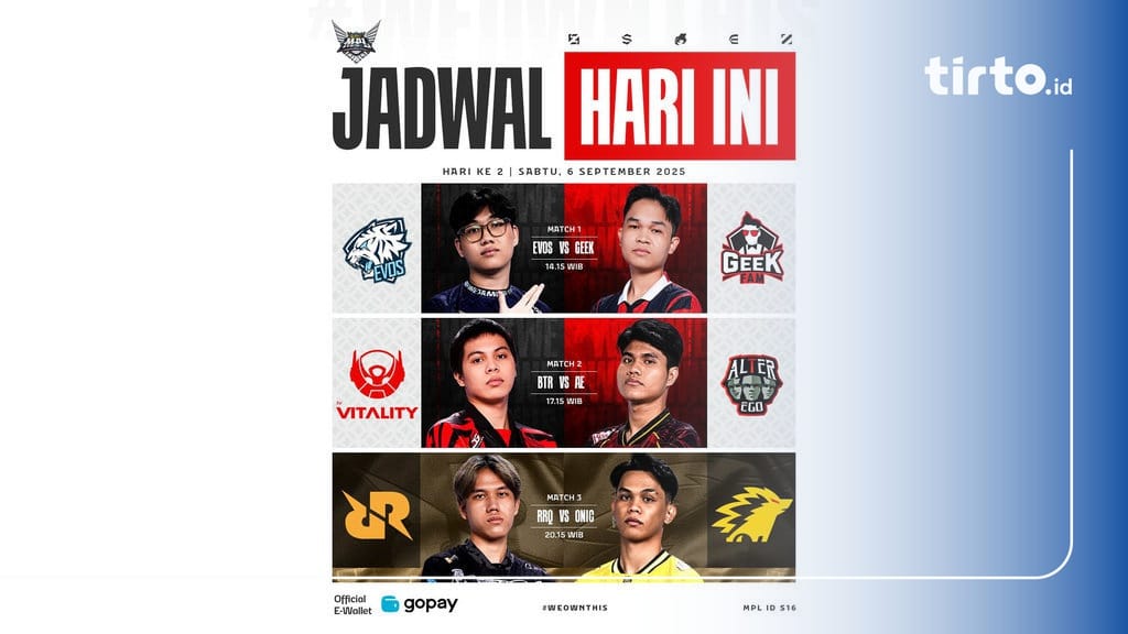 Hasil MPL ID Musim 16: Pertandingan RRQ Hoshi vs Geek Fam