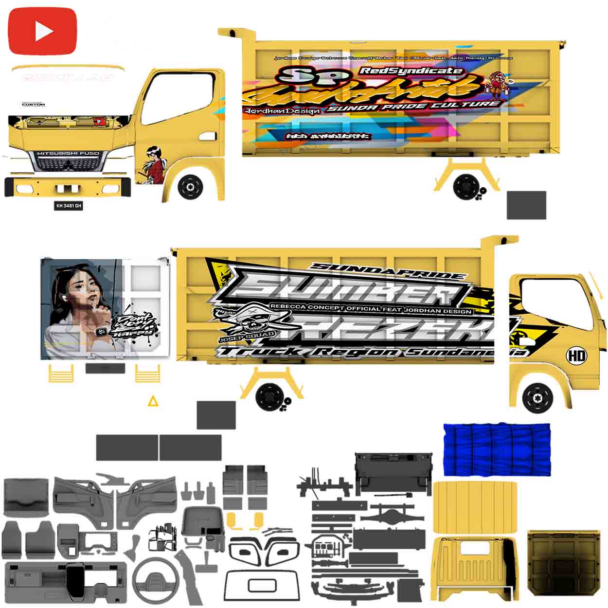 20 Modifikasi Hiasan Truck Canter Cabe Terbaru 2025