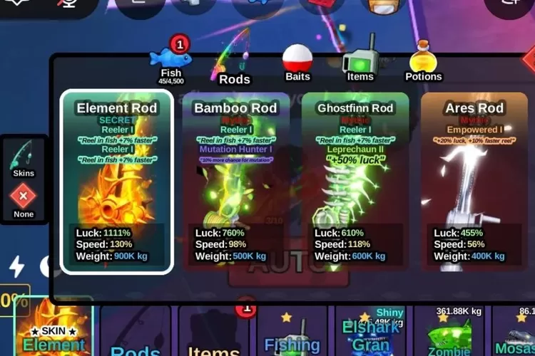 Cara Mendapatkan Element Rod di Fish It Roblox