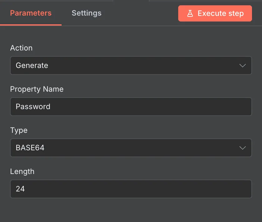 Konfigurasi node Crypto untuk menghasilkan kata sandi acak