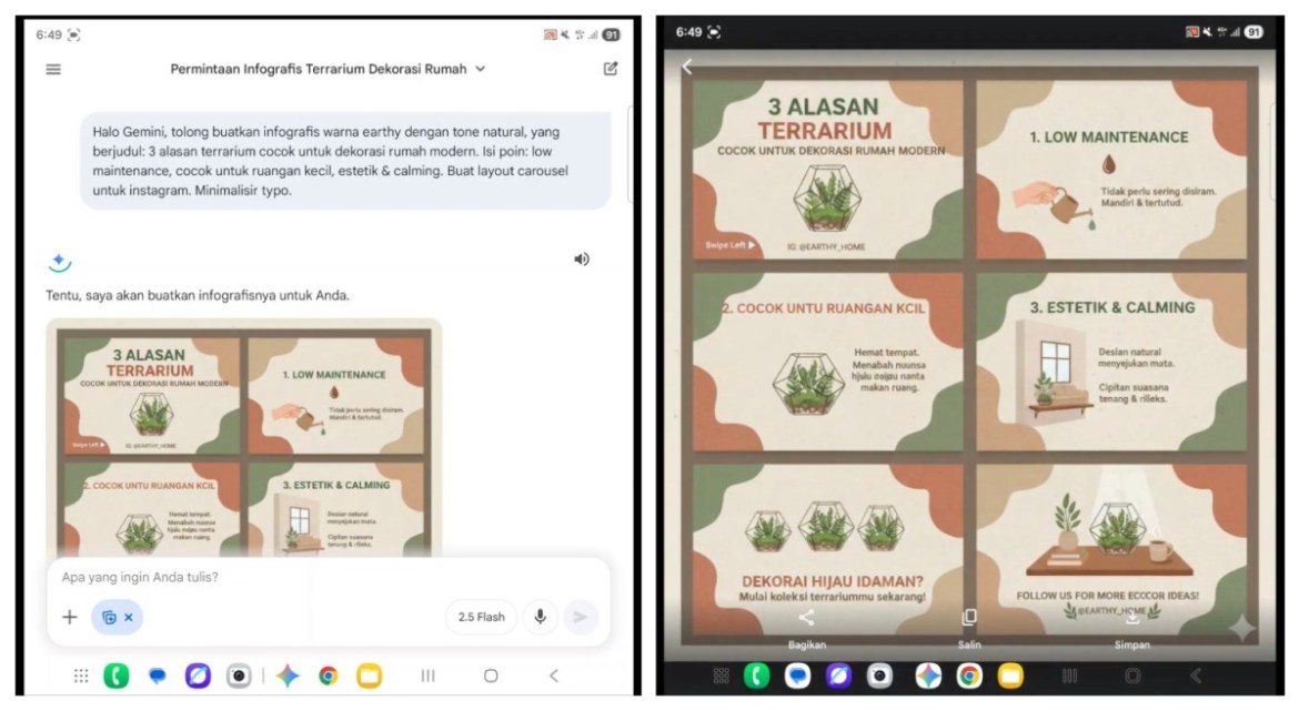 Mulai Riset Hingga Bikin Strategi, Gemini AI di Samsung Galaxy Z Series Bantu Arief Muhammad Sukses Berbisnis 54 Samsung Galaxy Z Series Gemini Canvas 101