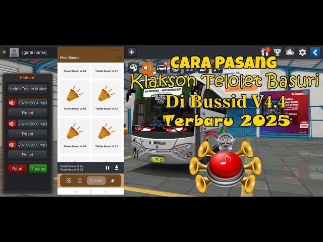 Download Klakson Telolet Basuri BUSSID Terbaru 2025!