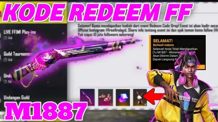 Kode Redeem FF Tersedia Hari Ini 30 Januari 2026: Dapatkan Skin M1887 Terlangka dan Diamond Gratis