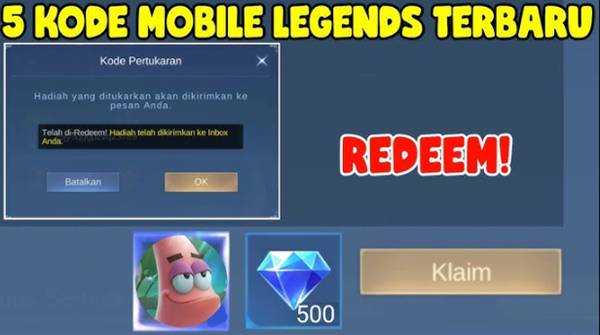 Kode Redeem ML Hari Ini 12 Februari 2026 untuk Mendapatkan Skin Fragment & Magic Dust Gratis