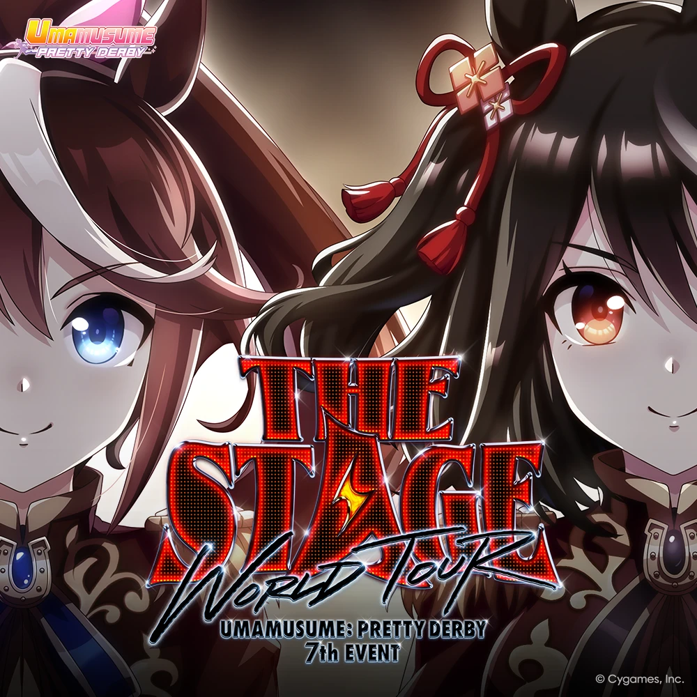 Visual promotion image for Umamusume: Pretty Derby – 7th Event World Tour: The Stage