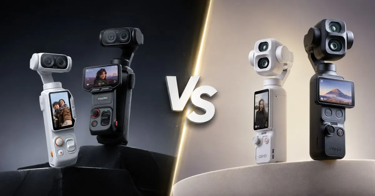 Harga DJI Osmo Pocket 4P vs Insta360 Luna Ultra