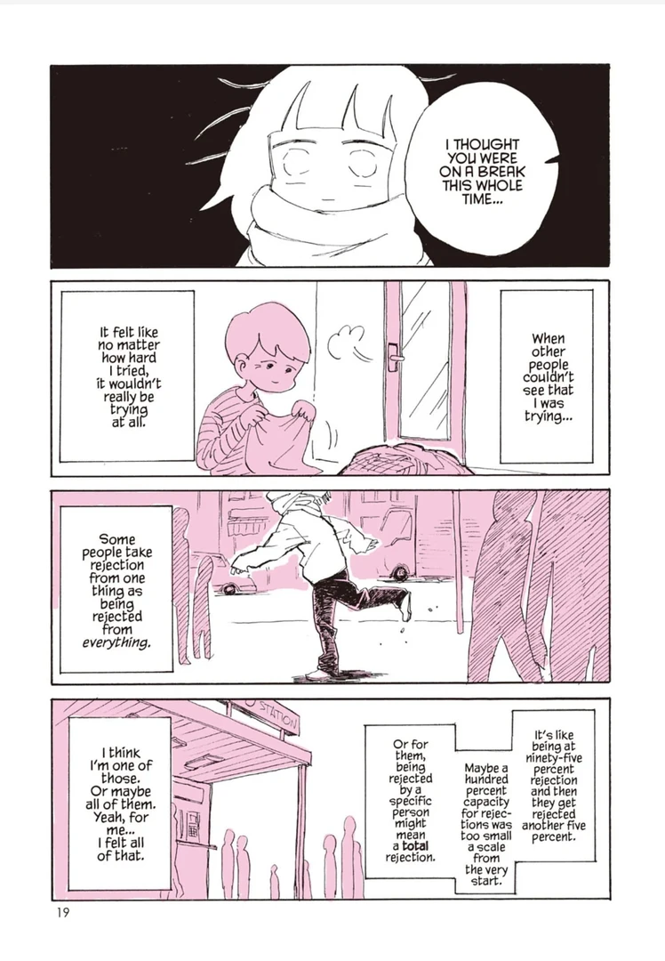 My Lesbian Experience with Loneliness manga page 19.