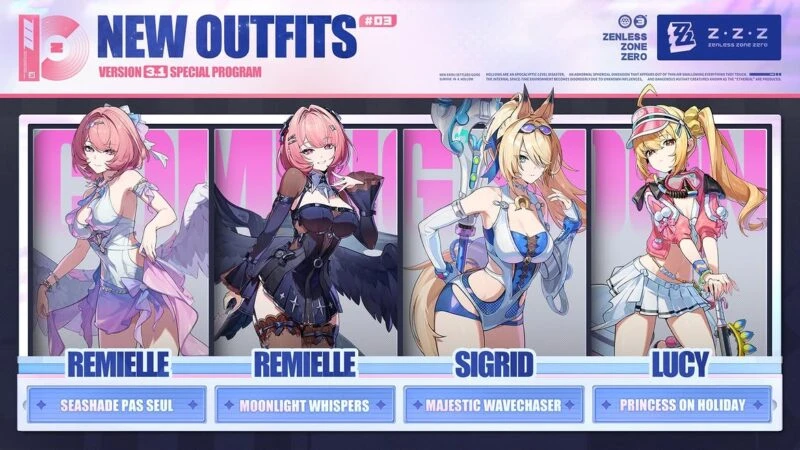 Update Zenless Zone Zero Versi 3.1, Ada Hadiah Anniversary Gratis 4 Outfit Zenless Zone Zero Versi 3.1
