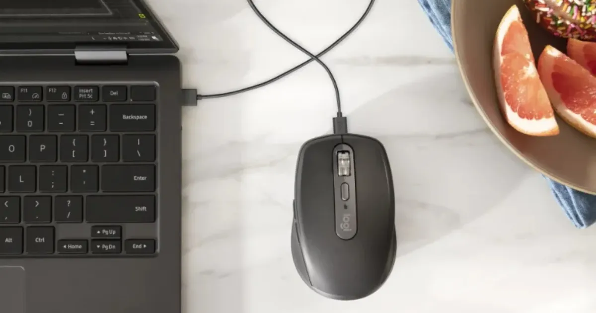 Logitech MX Anywhere 3S Mouse Graphite - Isi Daya Lebih Cepat