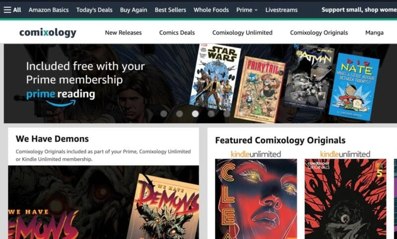 9 Situs Baca Manga Legal dan Resmi sebagai Alternatif Terbaik 8 Comixology March 2022 Min