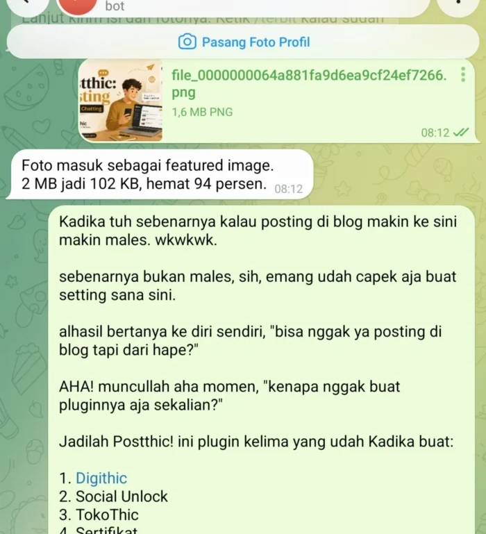 Post written with Postthic. haha...