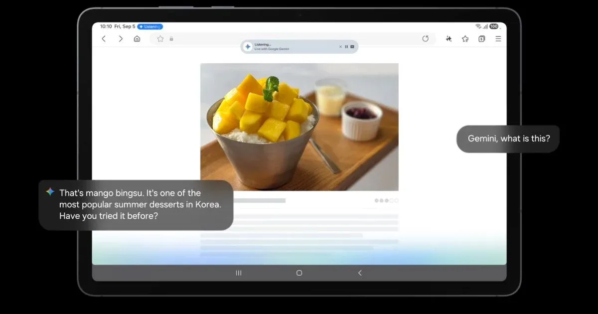 Samsung Galaxy Tab S11 5G - Google Gemini