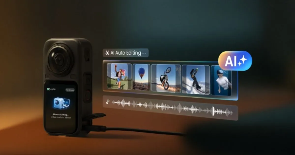 AI and editing features of Insta360 X6