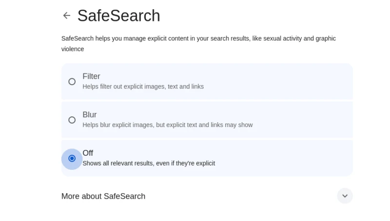 Cara Mematikan atau Nonaktifkan Fitur SafeSearch Google Chrome