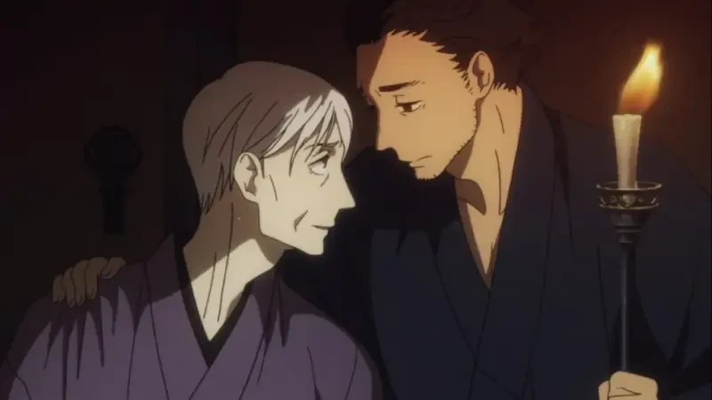 10 Anime dengan Kisah Cinta Terlarang 10 Showa Genroku Rakugo Shinju