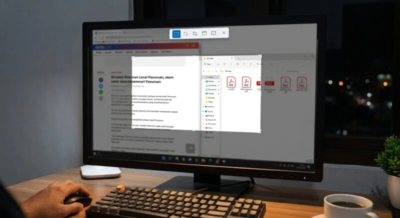 Cara Screenshot di PC Menggunakan pintasan keyboard