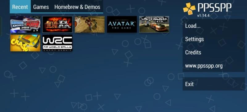 PPSSPP PS2 emulator screenshot 2 Screenshot of PPSSPP PS2 emulator on Android