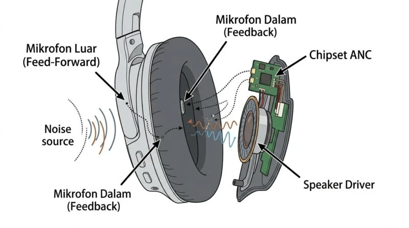 Cara Kerja Noise Cancelling