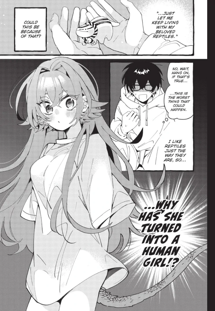 Lovely Leaping' Lizards! manga panel