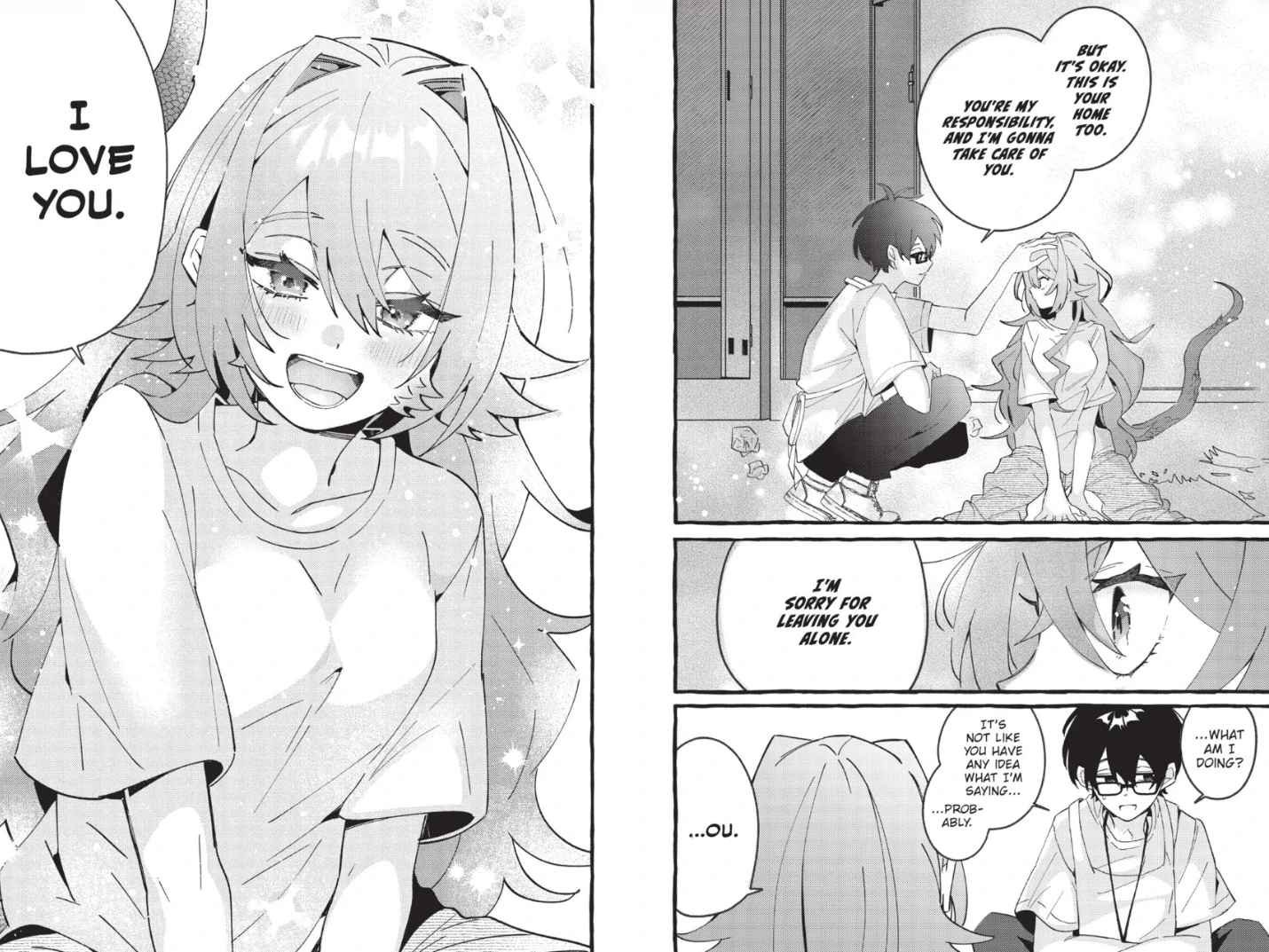Lovely Leaping' Lizards! manga panel