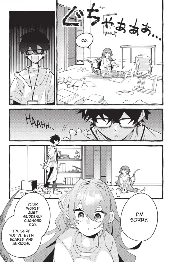 Lovely Leaping' Lizards! manga panel
