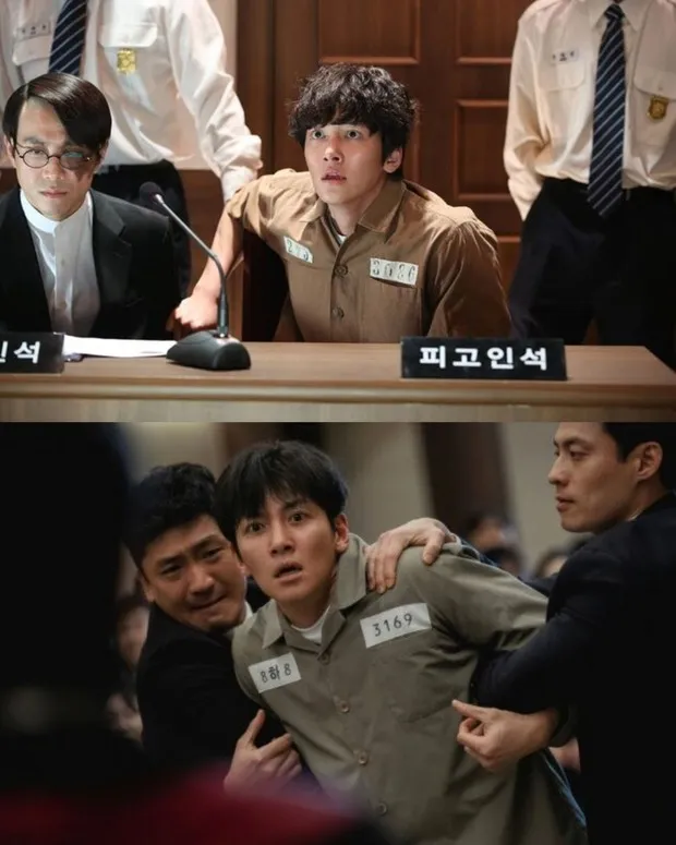 Scene comparison of 'Fabricated City' and 'The Manipulated'/ Photo: hancinema.net Scene comparison of 'Fabricated City' and 'The Manipulated', highlighting Ji Chang Wook’s transformation as the lead.