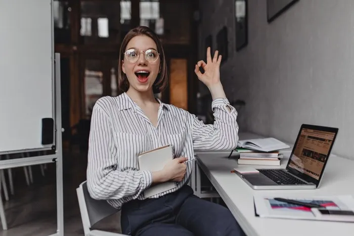 key to looking authoritative and confident at work is being more expressive with your face