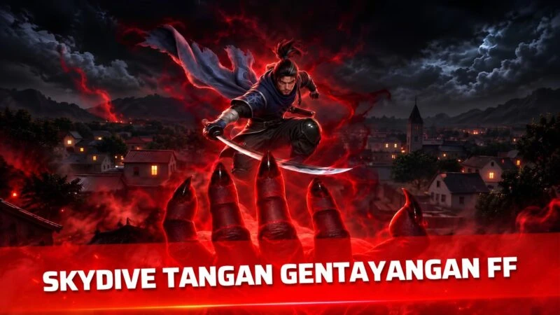 Cara Dapat Skydive Tangan Gentayangan FF, Efek Horor Saat Terjun 2 Skydive Tangan Gentayangan FF