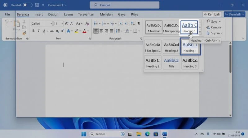 Langkah-langkah Membuat TOC Otomatis di Word
